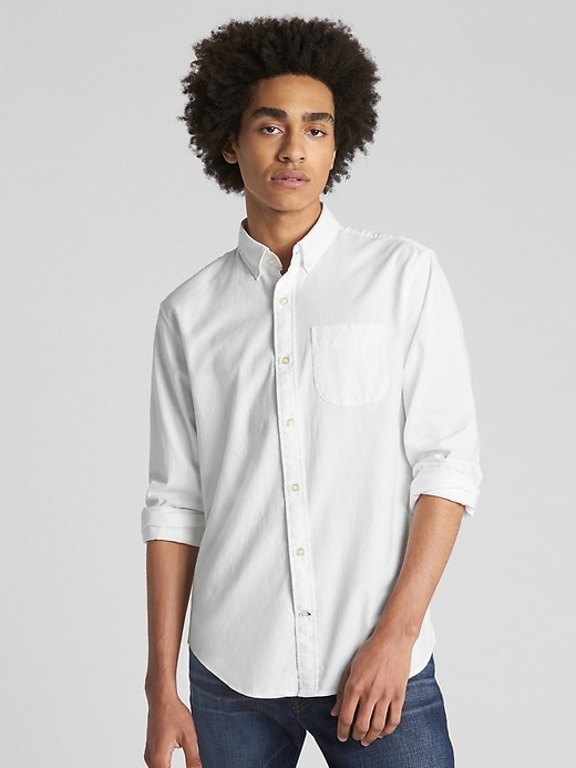 View large product image 2 of 2. Lived-In Stretch Oxford Shirt