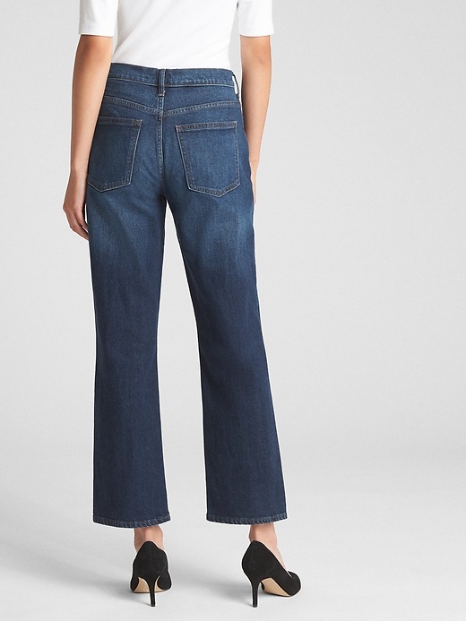 Image number 2 showing, High Rise Wide-Straight Jeans