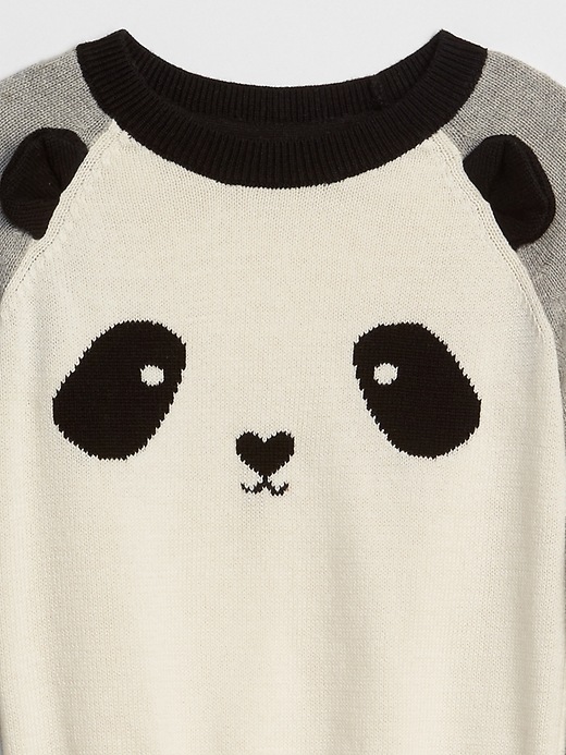 Image number 3 showing, Panda Raglan Sweater