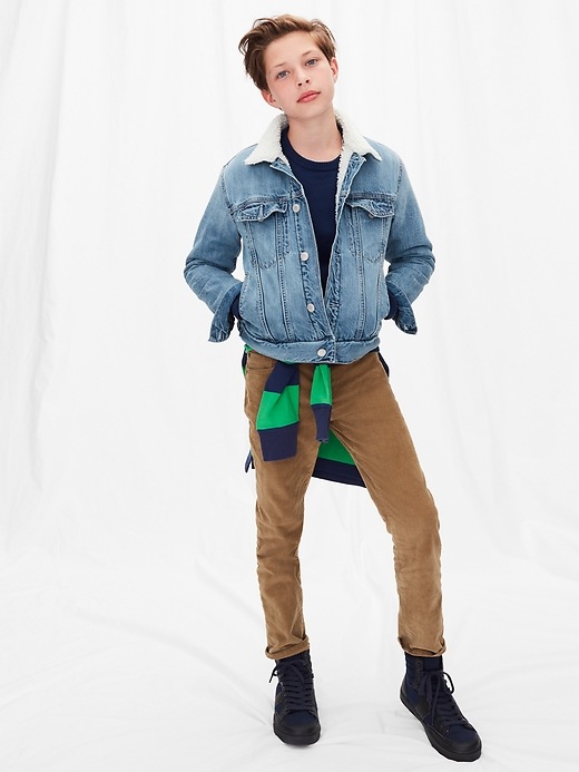 Image number 5 showing, Kids Icon Sherpa Denim Jacket