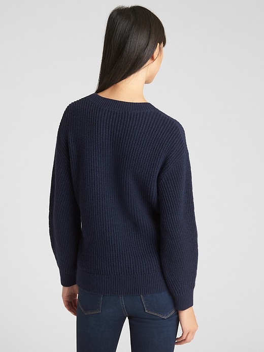 Image number 2 showing, Shaker Stitch Crewneck Pullover Sweater