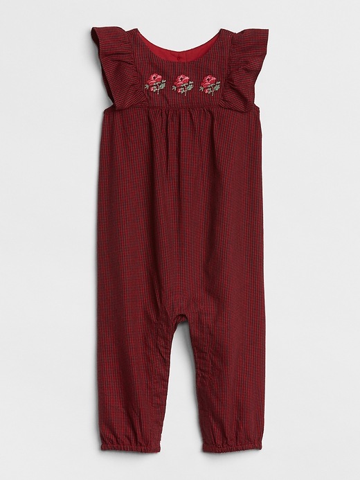 Image number 1 showing, Embroidered Flutter One-Piece