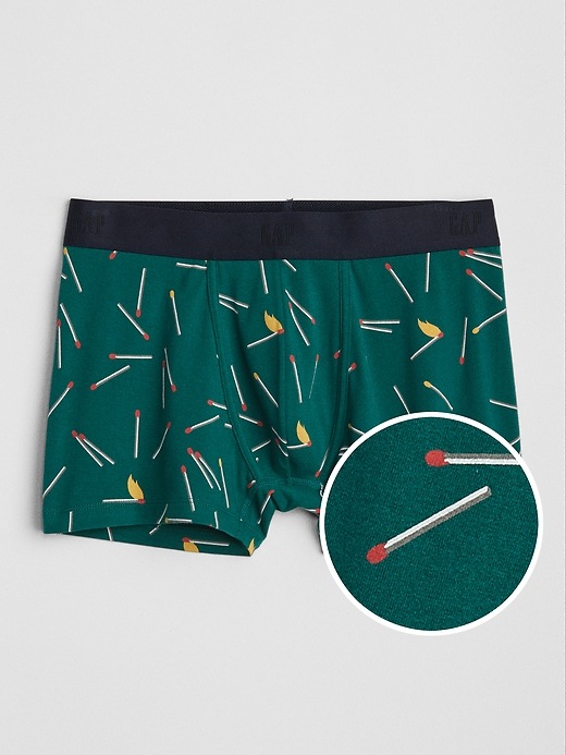 View large product image 1 of 1. 3" Print Boxer Briefs