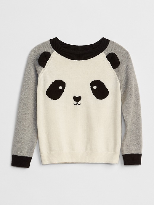 Image number 1 showing, Panda Raglan Sweater