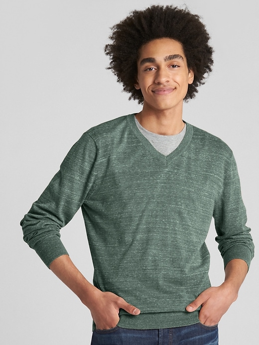 View large product image 1 of 1. The Mainstay V-Neck Sweater