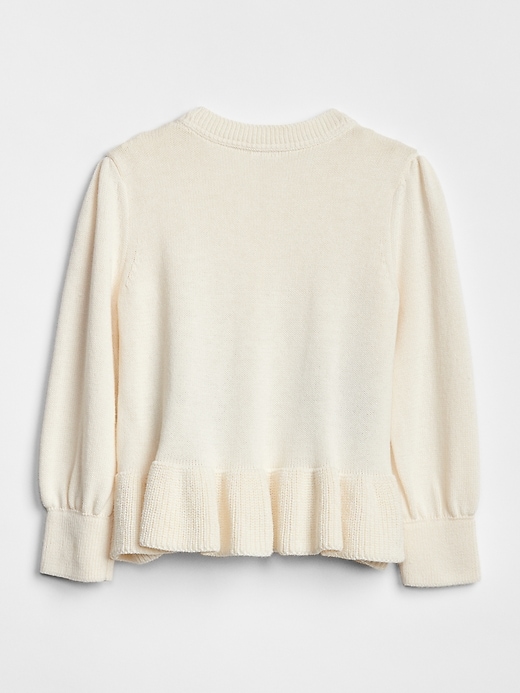 2 of 8 showing, with the color fox of product Critter Peplum Sweater