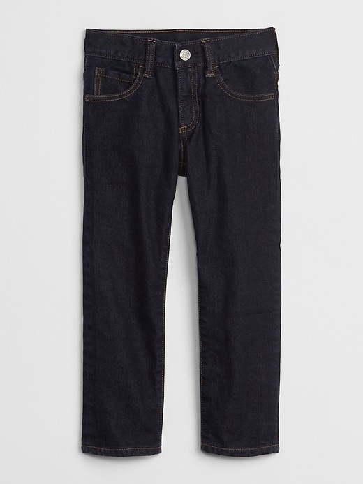 Image number 3 showing, Superdenim Plaid-Lined Straight Jeans with Defendo