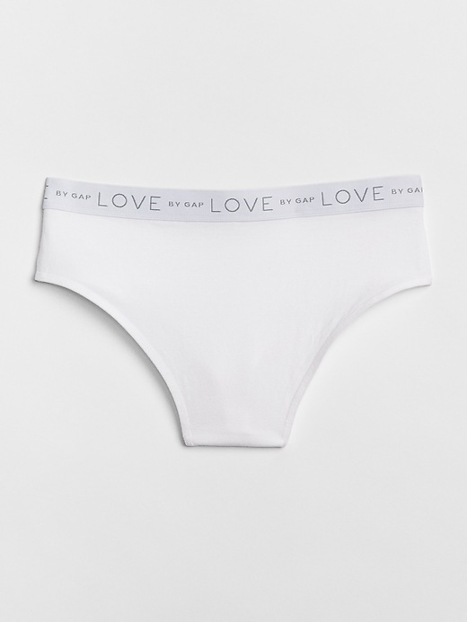 View large product image 1 of 1. Logo Stretch Cotton High Rise Thong