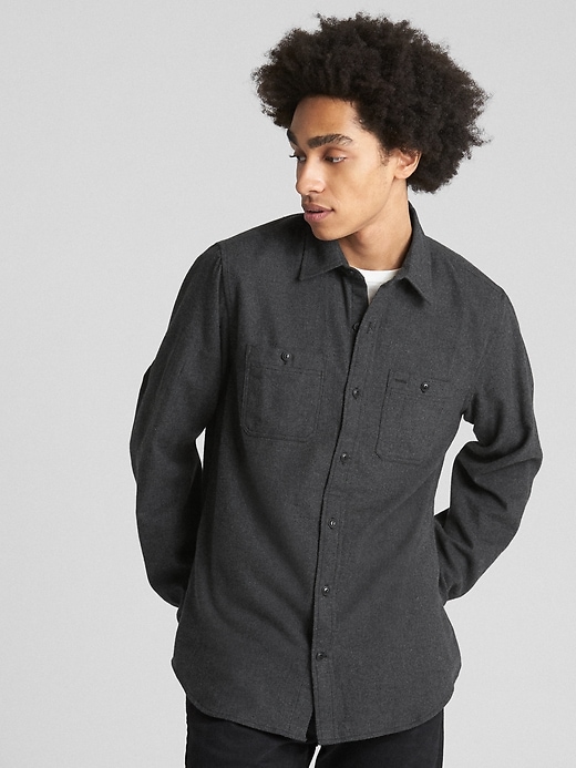 View large product image 1 of 1. Standard Fit Flannel Shirt