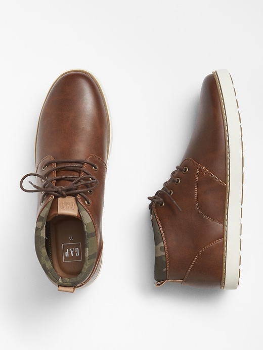 2 of 8 showing, with the color brown of product Casual Lace-Up Boots