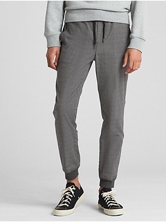 twill joggers with gapflex