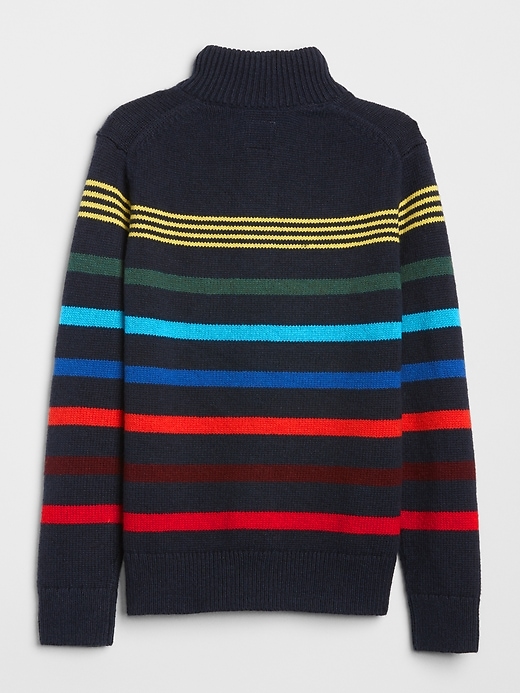 Image number 2 showing, Kids Henley-Button Mockneck Sweater