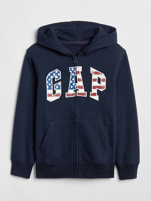 Image number 1 showing, Kids Gap Logo Hoodie Sweatshirt