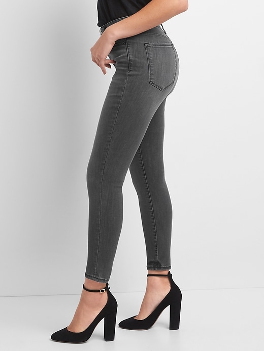 Image number 1 showing, High Rise True Skinny Jeans in Sculpt