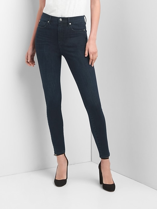 Image number 1 showing, Super High Rise True Skinny Jeans in 360 Stretch