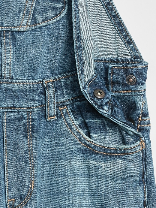 gap distressed overalls