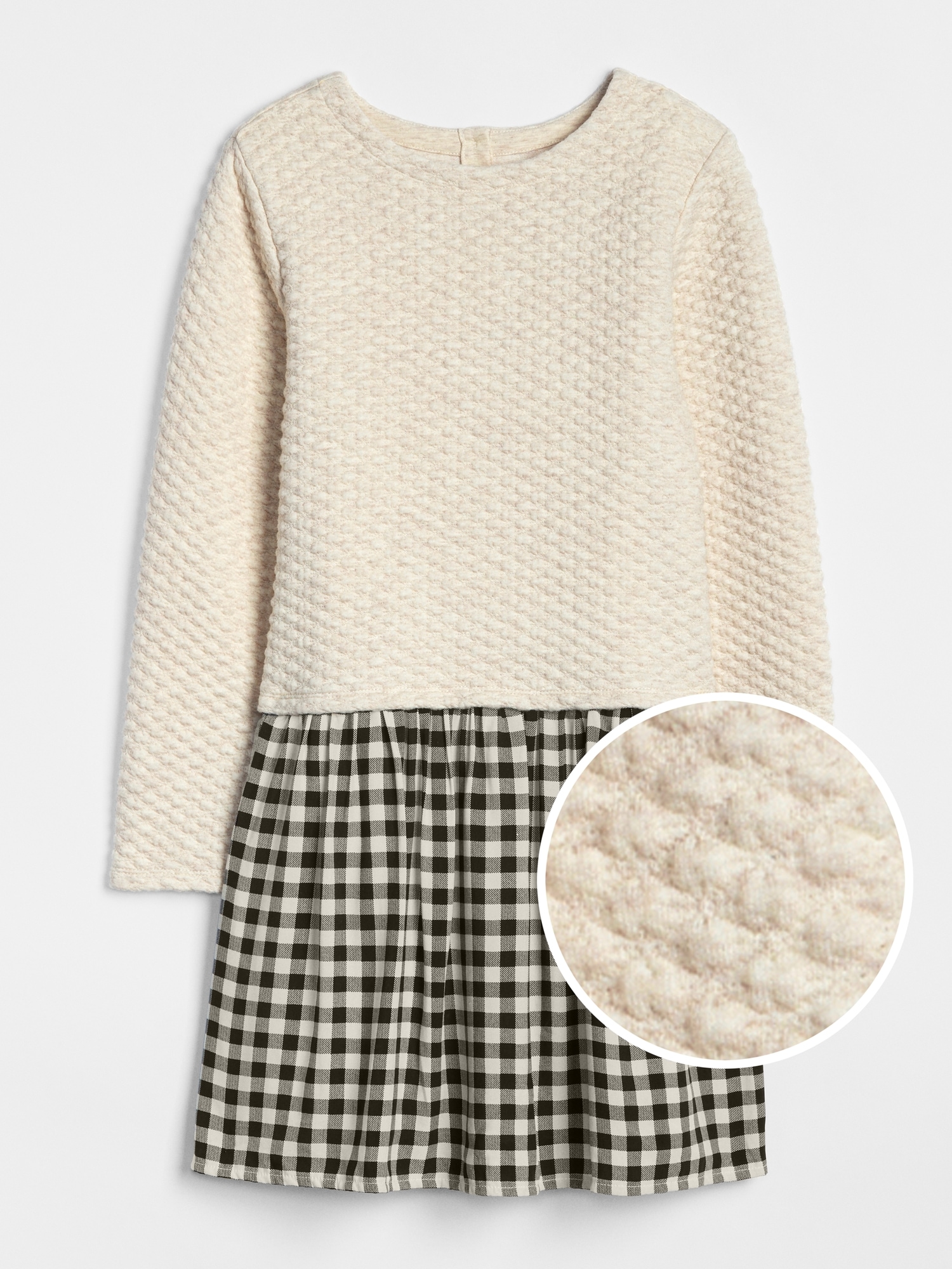 Mix-Fabric Sweater Dress | Gap