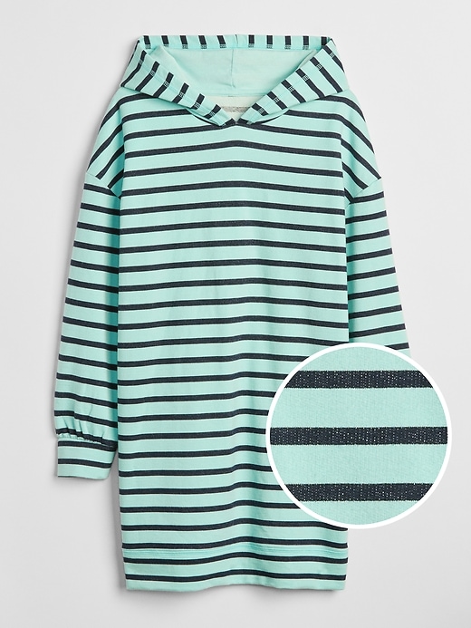1 of 8 showing, with the color surf spray of product Stripe Hoodie Dress