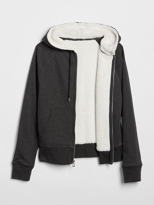 Gathering Lime Sherpa Hoodie