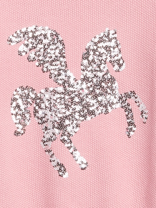 Image number 4 showing, Sequin Graphic Crewneck Sweater