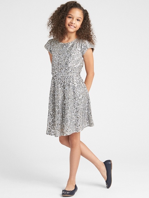 Image number 2 showing, Sequin Fit and Flare Dress