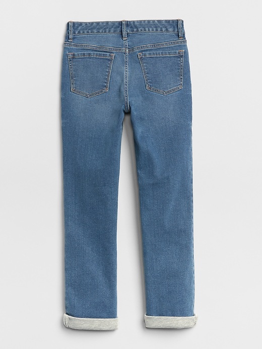 Image number 3 showing, Superdenim Jersey-Lined Straight Jeans with Defendo