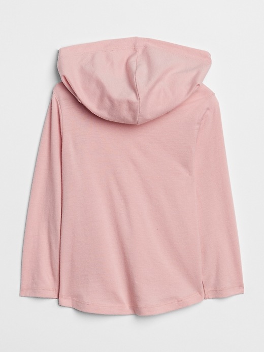 2 of 8 showing, with the color pink standard of product Hoodie Long Sleeve T-Shirt