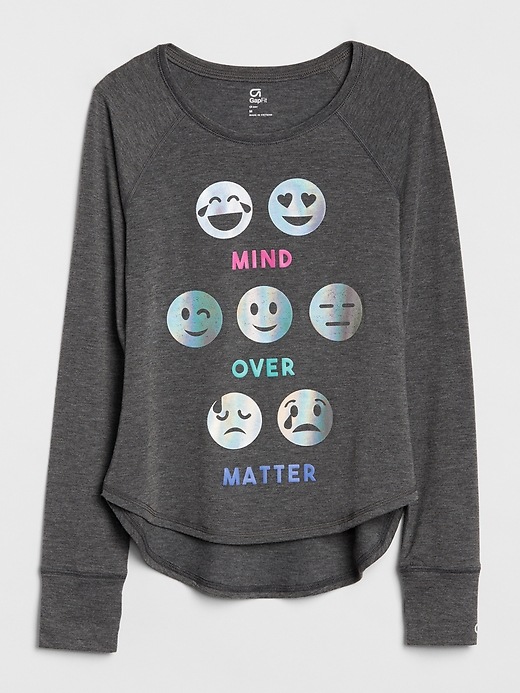 View large product image 1 of 1. GapFit Kids Graphic Long Sleeve T-Shirt