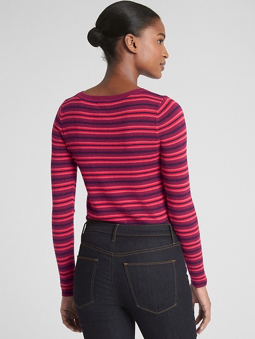 Image number 2 showing, Mix-Stripe Ribbed-Knit Pullover Sweater