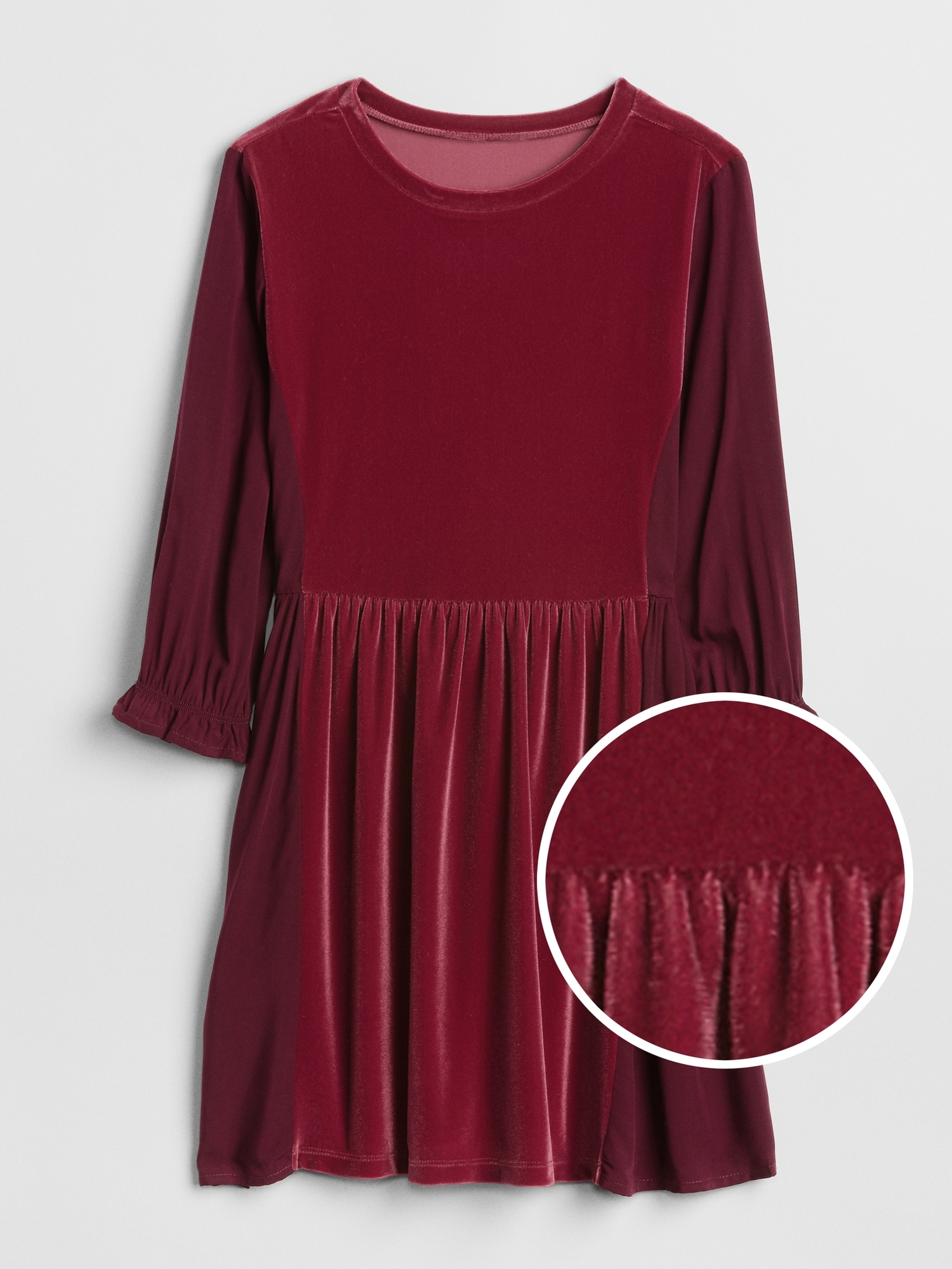 Velvet CinchedWaist Dress Gap