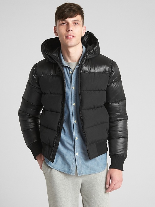 View large product image 1 of 1. Heavyweight Hooded Puffer Jacket