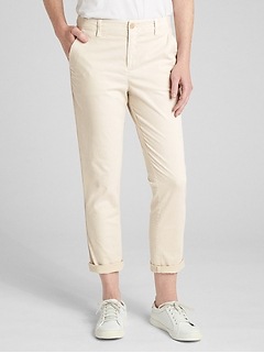 gap girlfriend twill chinos