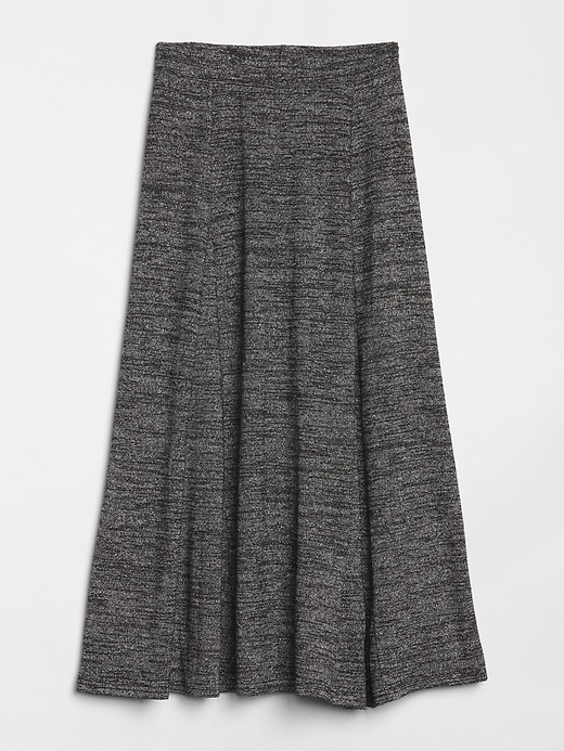 Image number 6 showing, Softspun Metallic Midi Circle Skirt