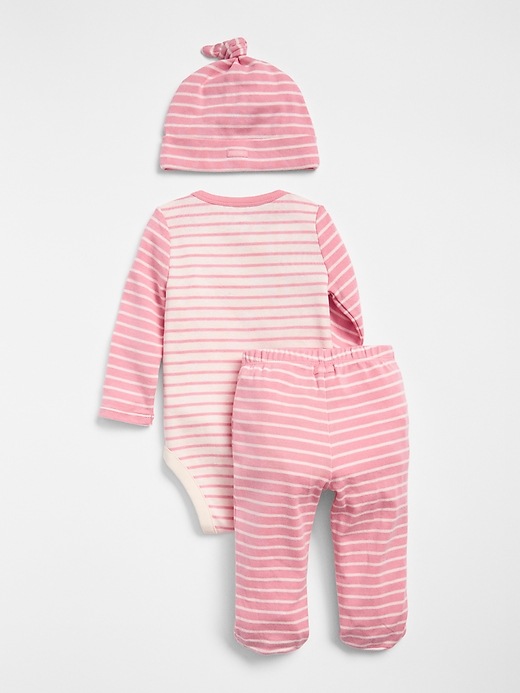 Image number 2 showing, Baby First Favorite Graphic Stripe Bodysuit Set