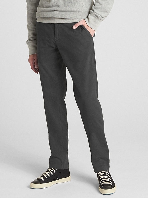 soft wear khakis in slim fit with gapflex