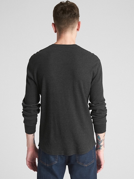Image number 2 showing, Long Sleeve Thermal Henley