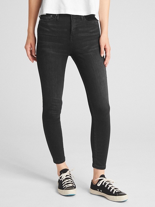 Image number 1 showing, Super High Rise True Skinny Crop Jeans
