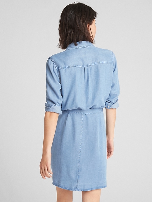Image number 2 showing, Perfect Tie-Belt Shirtdress in TENCEL&#153