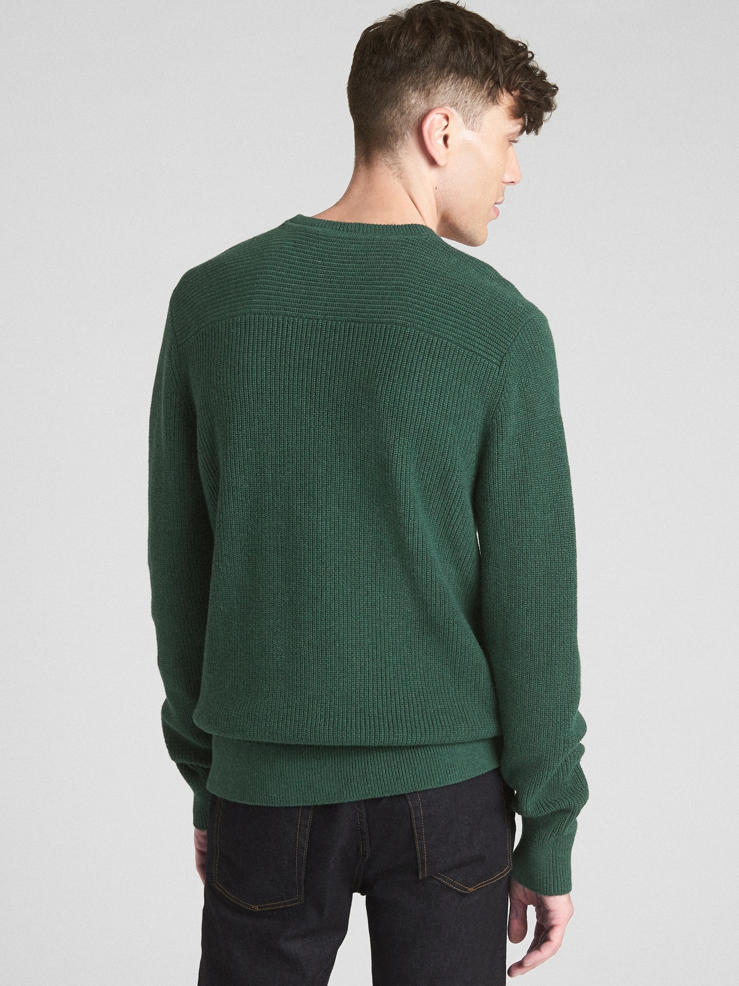 Shaker Stitch Pullover Crewneck Sweater Gap