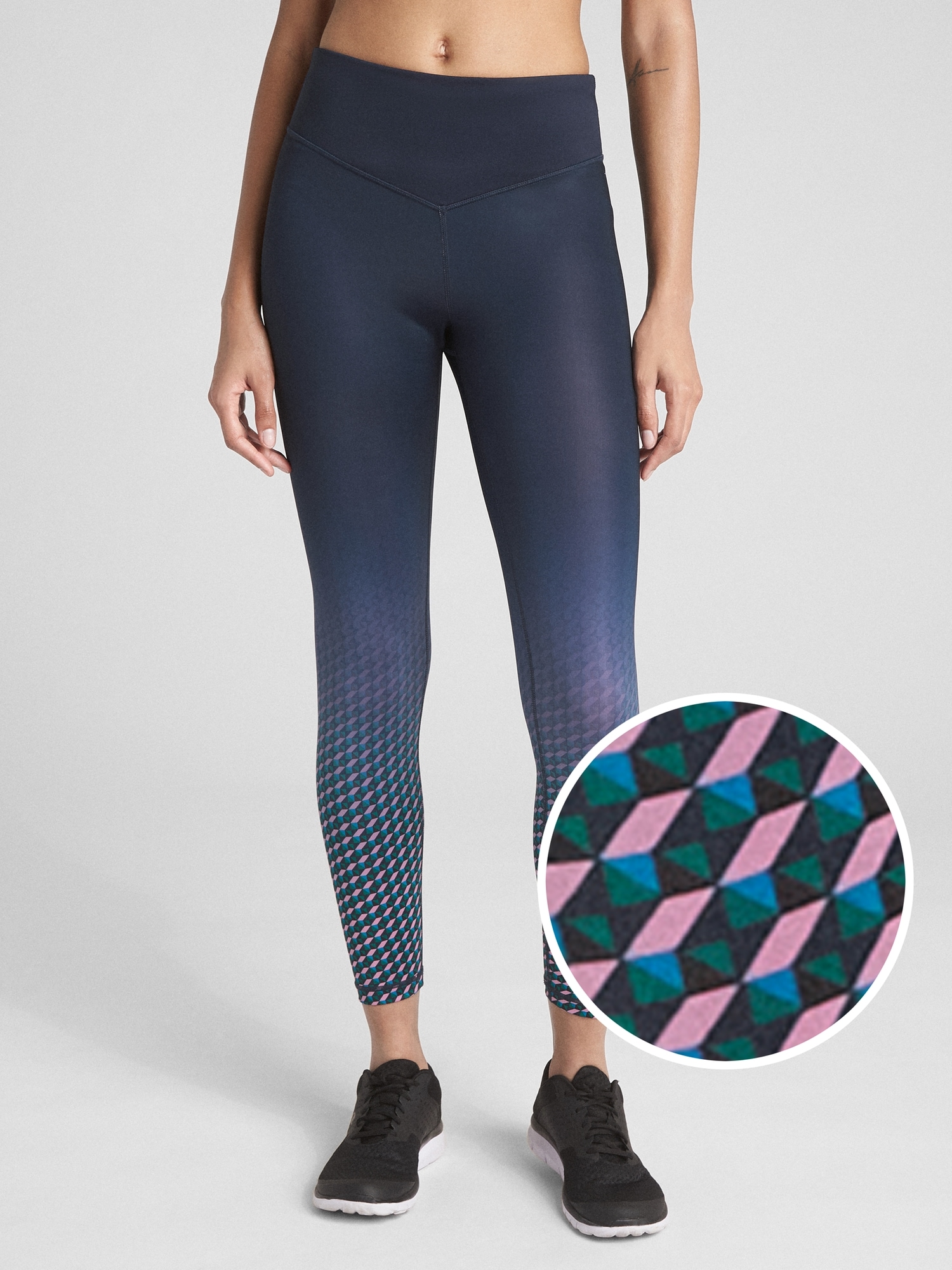 GFast Blackout V-Waist Ombre Print Leggings