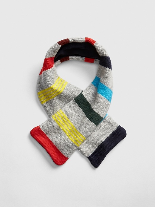 View large product image 1 of 1. Crazy Stripe Fleece Scarf