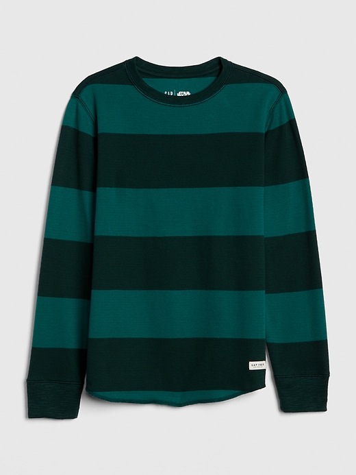 View large product image 1 of 1. Stripe Waffle-Knit T-Shirt