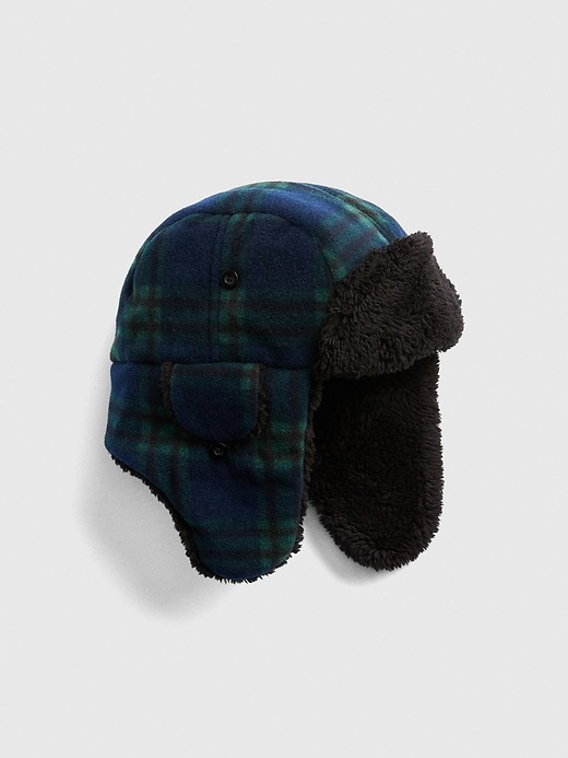 View large product image 1 of 1. Plaid Cozy Trapper Hat