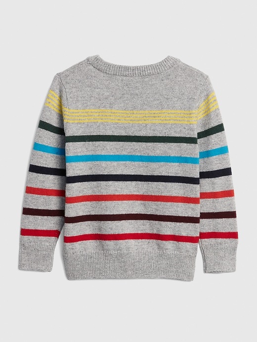 Image number 2 showing, Crazy Stripe Crewneck Sweater