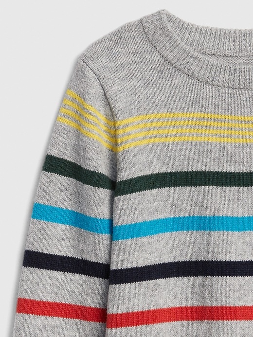 Image number 3 showing, Crazy Stripe Crewneck Sweater