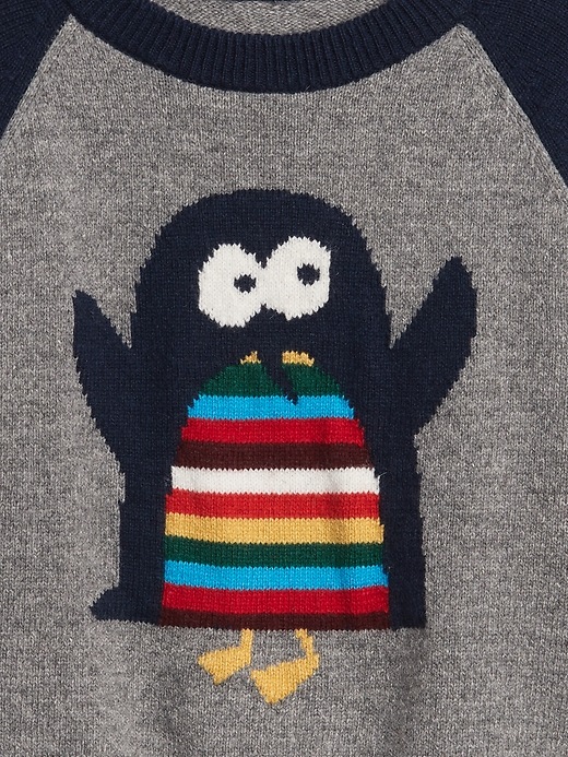 Image number 3 showing, Penguin Graphic Raglan Sweater