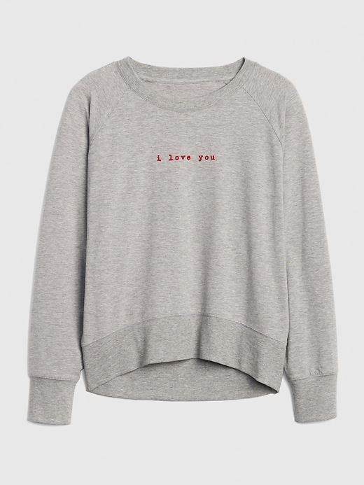 Graphic Pullover Raglan Sweatshirt Gap
