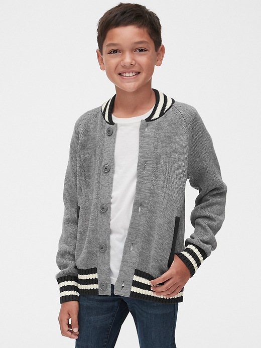 Image number 2 showing, Stripe Bomber Sweater
