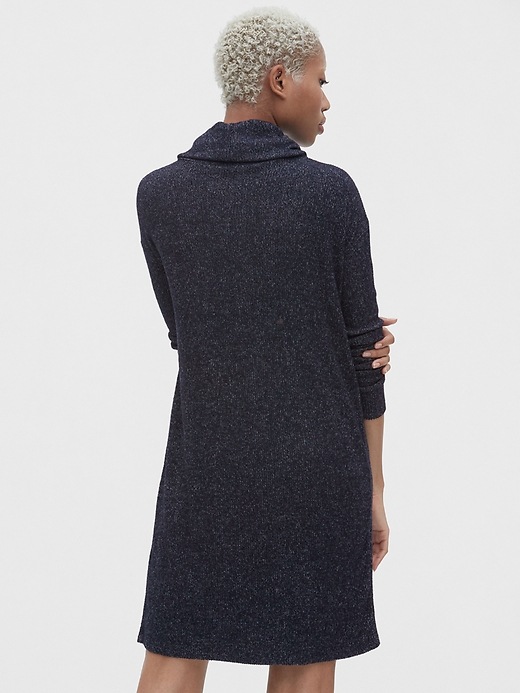 Image number 2 showing, Softspun Ribbed Cowl-Neck Sweater Dress