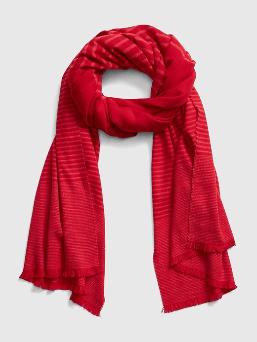 View large product image 1 of 2. Oversized Cozy Frayed Scarf